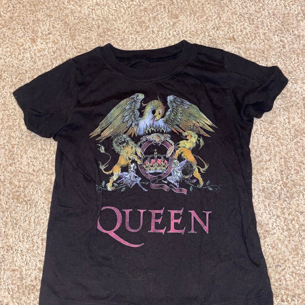 Y2k Baby Tee Queen Black Graphic Tee